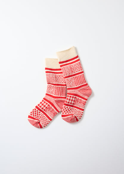 IVORY / RED