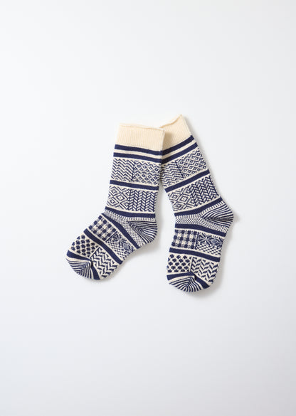 IVORY / NAVY